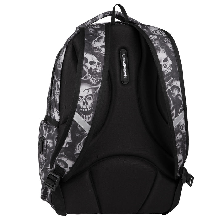 Mochila escolar CoolPack Skulls para jovens, espaçosa e confortável F024721