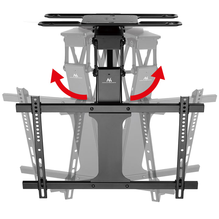 Suporte elétrico de teto para TV Maclean MC-490, suporte para TV TUYA, VESA máx. 600x400, rotação de 90°, 32"-75", carga máxima de 35 kg
