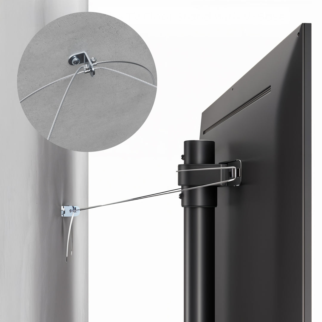 Suporte de chão para TV Maclean MC-494, 32-70", máx. VESA 400x400, máx. 40 kg