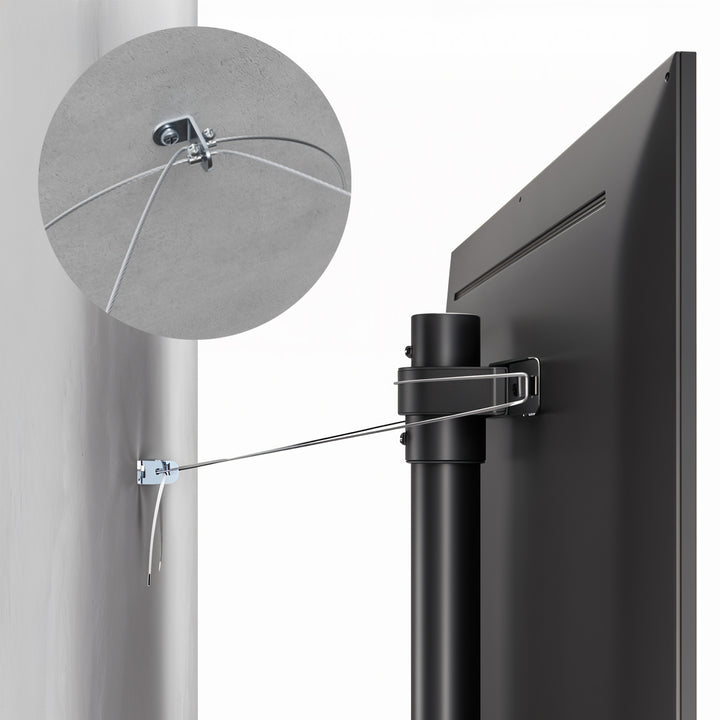 Suporte de chão para TV Maclean MC-494, 32-70", máx. VESA 400x400, máx. 40 kg