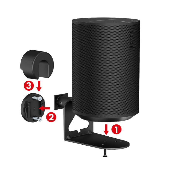 Suporte de parede Maclean MC-495 para colunas Sonos, Sonos Era 100 e 300, pacote de 2