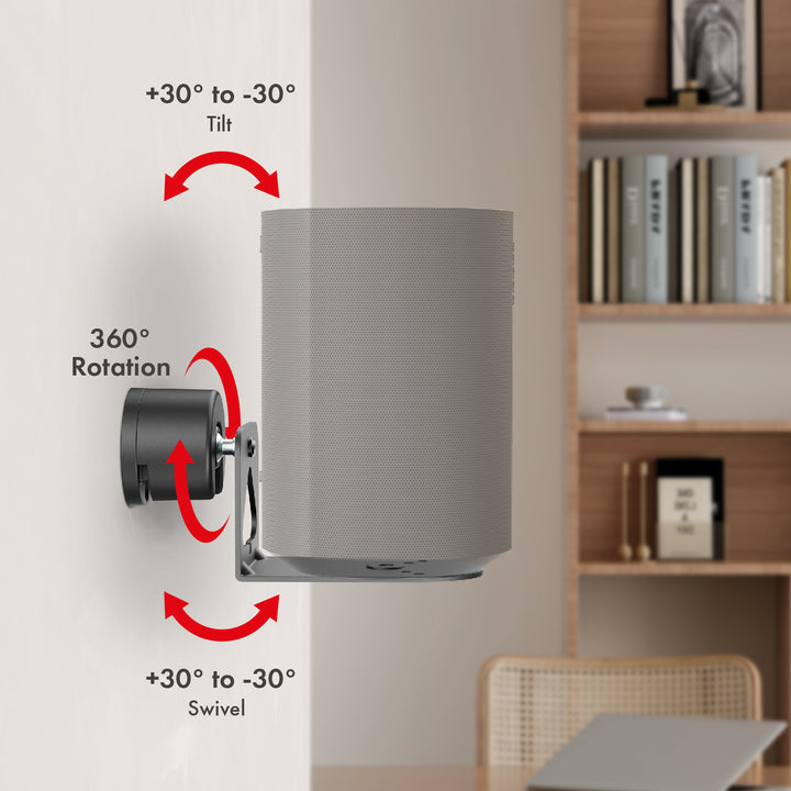 Suporte de parede Maclean MC-495 para colunas Sonos, Sonos Era 100 e 300, pacote de 2