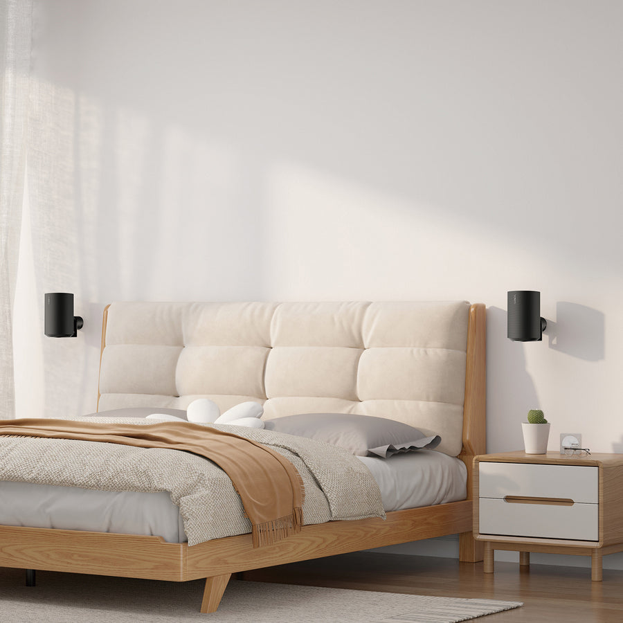 Maclean MC-495 Soporte de pared para altavoz Sonos, Sonos Era 100 & 300, 2 piezas
