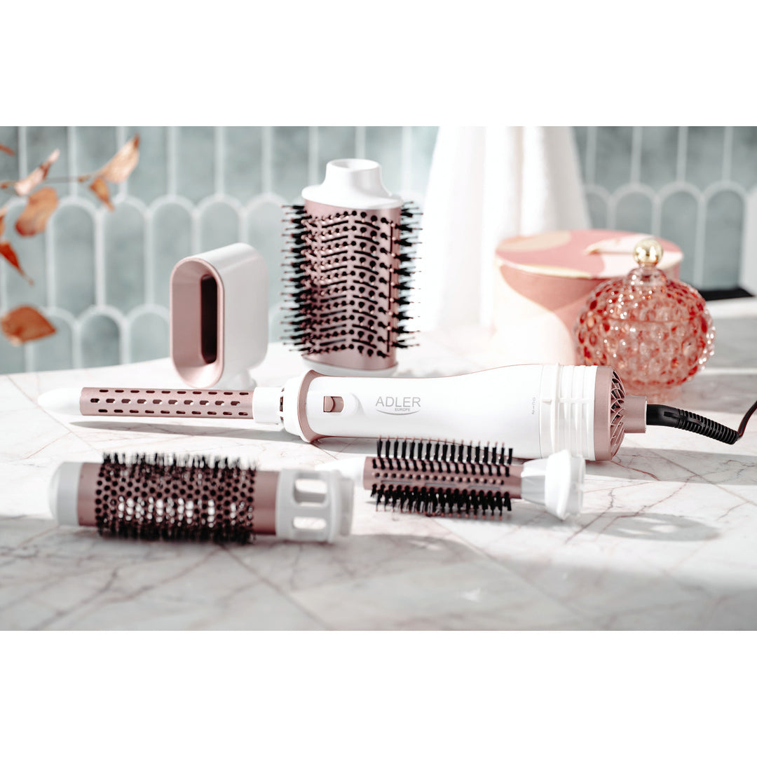 Adler AD 2027 Rizador de Pelo, Secador 5 en 1, 1200 W, 5 accesorios