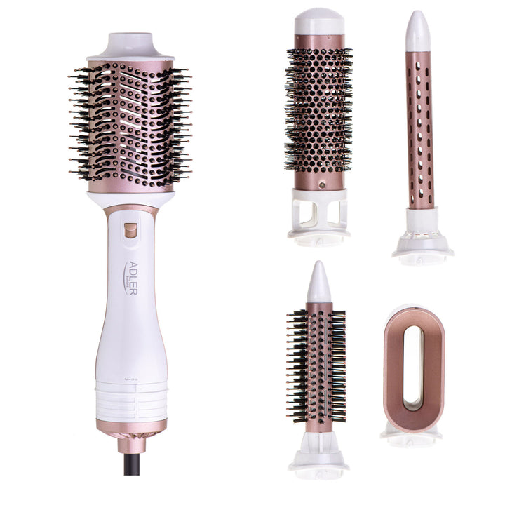 Adler AD 2027 Rizador de Pelo, Secador 5 en 1, 1200 W, 5 accesorios
