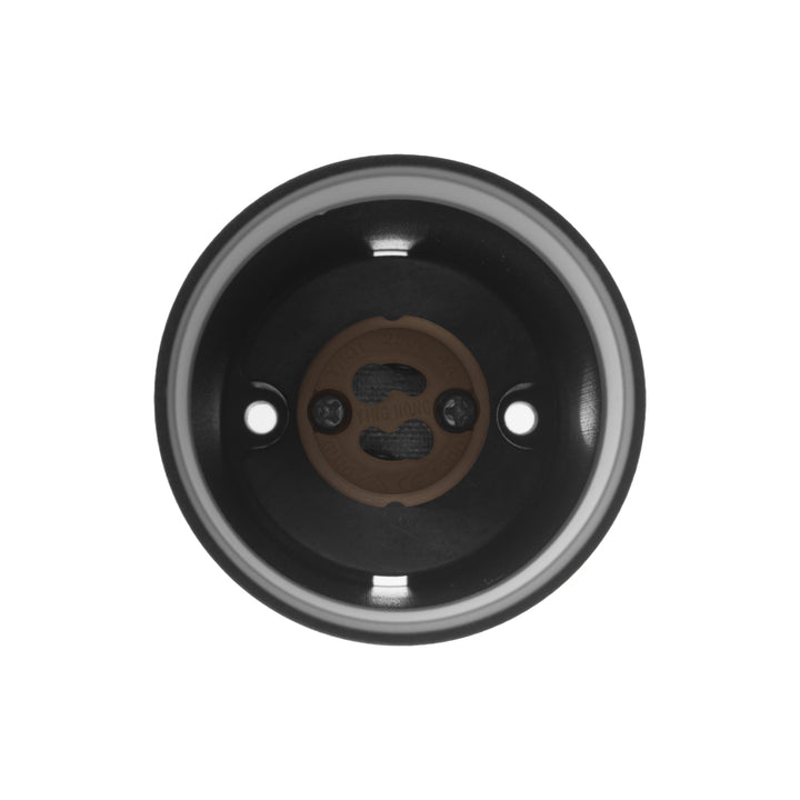 Maclean MCE360 B Luminaria/tubo de superficie, spot, redondo, aluminio, GU10, 55x130mm, negro