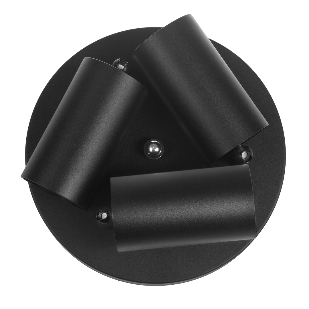 Candeeiro de Teto Maclean MCE362 B, 3 GU10, Máx. 40 W | Móvel, Alumínio | Spot Moderno para Sala de Estar, Escritório, Cozinha, com Fontes de Luz Ajustáveis, Preto Mate