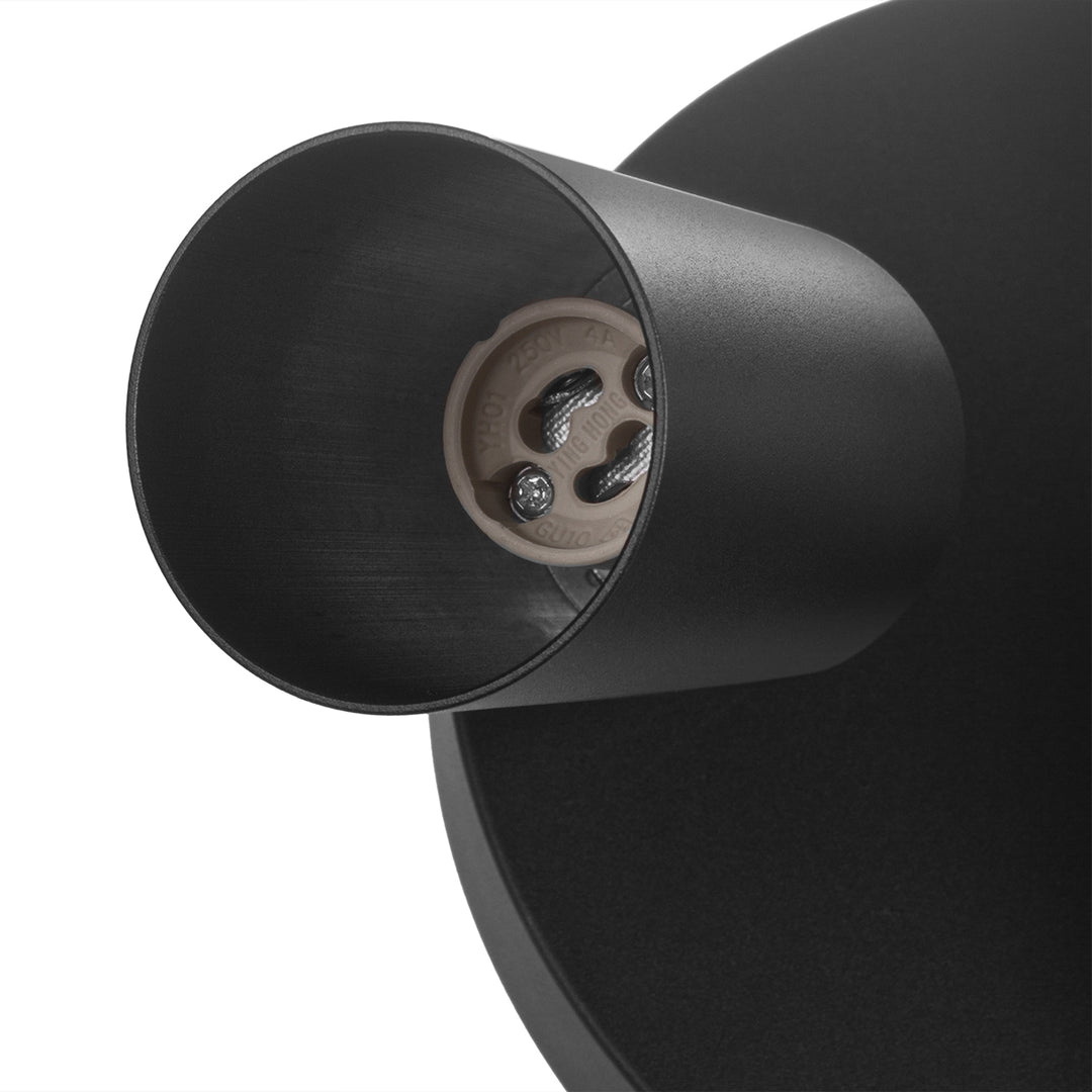 Candeeiro de Teto Maclean MCE362 B, 3 GU10, Máx. 40 W | Móvel, Alumínio | Spot Moderno para Sala de Estar, Escritório, Cozinha, com Fontes de Luz Ajustáveis, Preto Mate