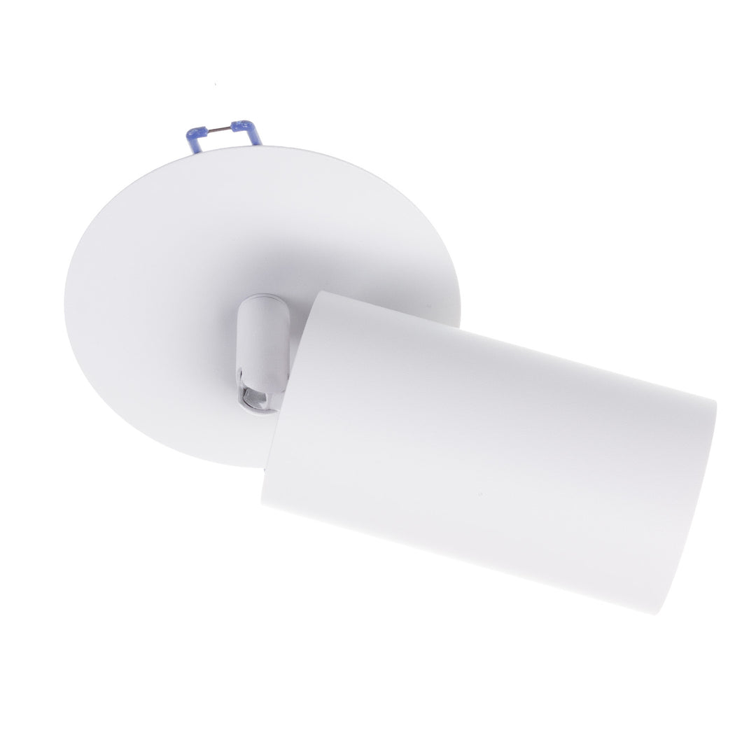 Maclean MCE364 W Luminaria empotrada / tubo, spot, redondo, aluminio, GU10, 55x100mm, blanco