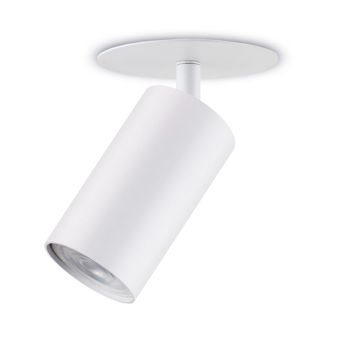 Maclean MCE364 W Luminaria empotrada / tubo, spot, redondo, aluminio, GU10, 55x100mm, blanco