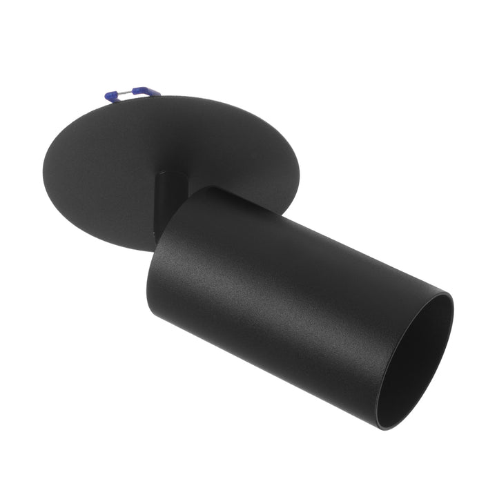Maclean MCE364 B Fooc de encastrar/tubo, spot, redondo, alumínio, GU10, 55x100mm, preto
