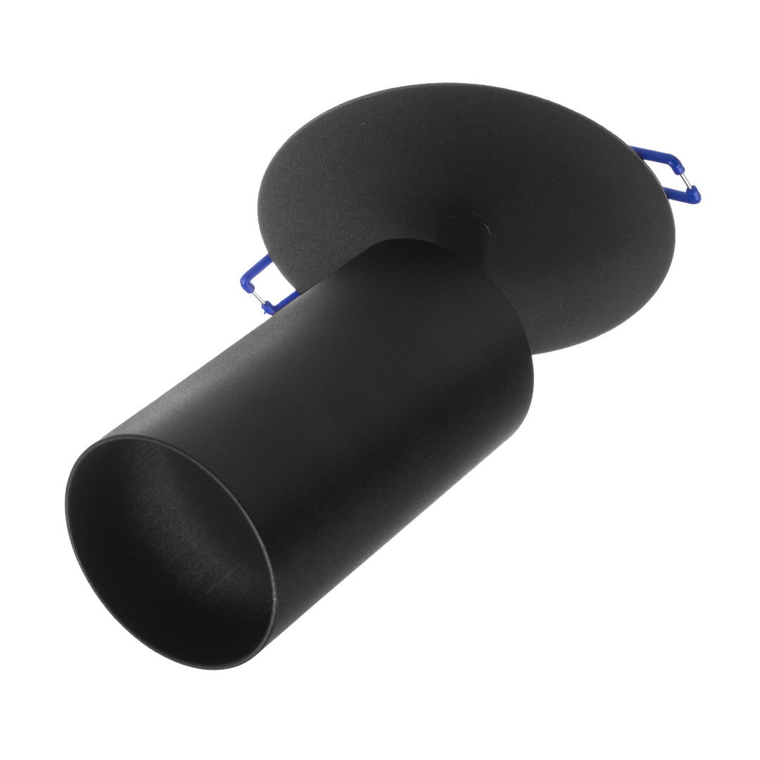 Maclean MCE364 B Fooc de encastrar/tubo, spot, redondo, alumínio, GU10, 55x100mm, preto