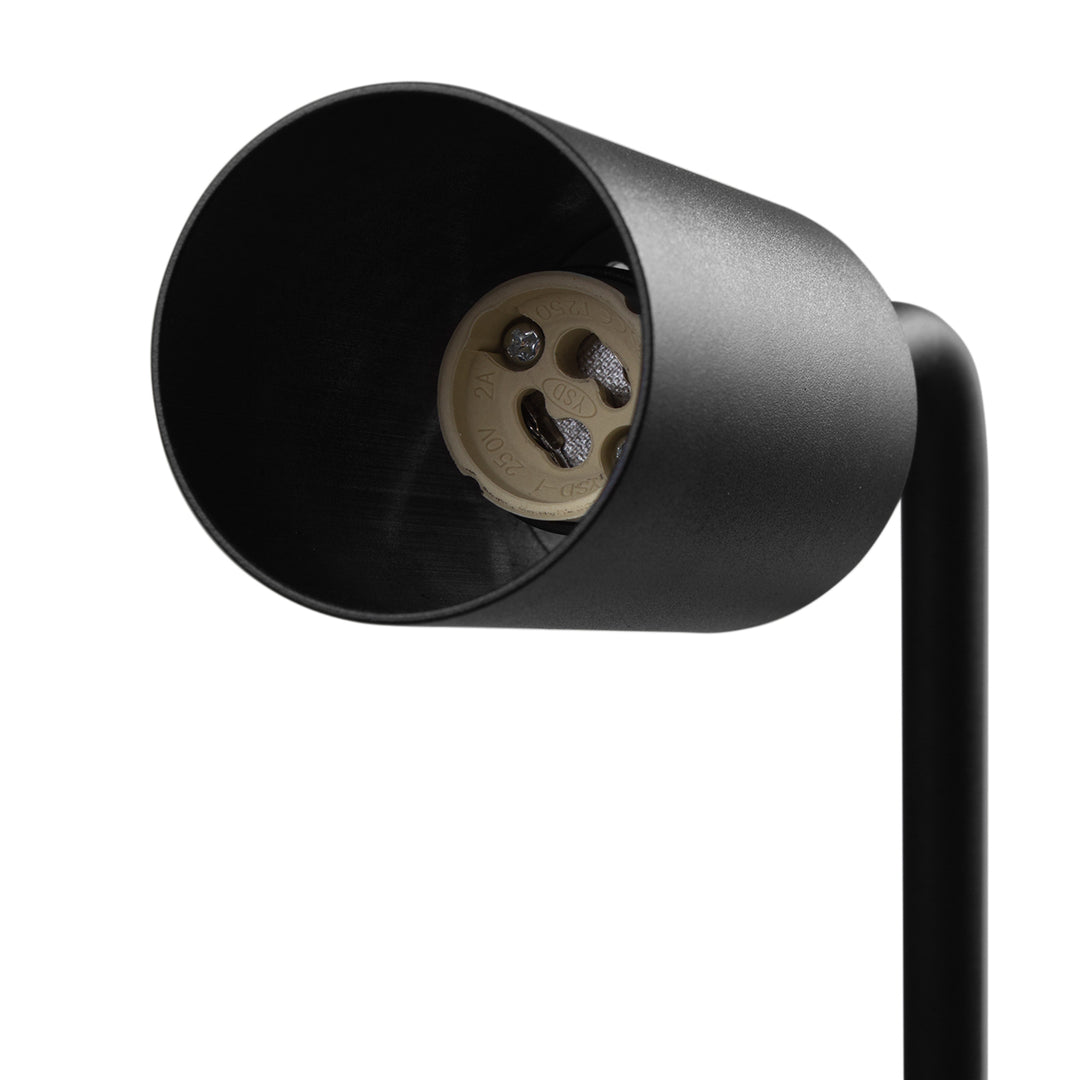 Candeeiro de mesa Maclean MCE370 B GU10, Spot, redondo, GU10, com interruptor, preto