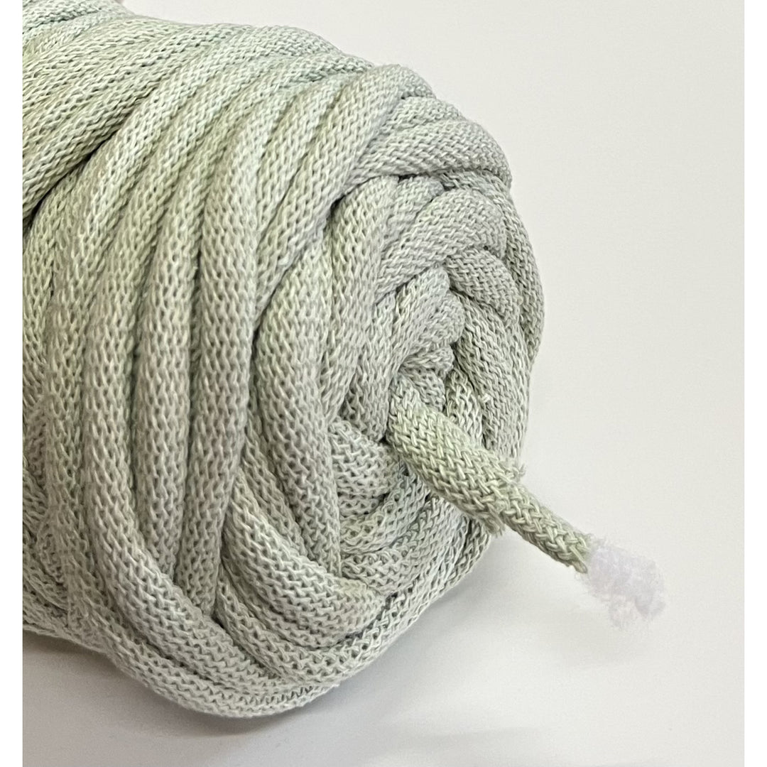 Cordão de algodão WAS com núcleo de poliéster, entrançado, 9 mm, 50 m, verde azeitona