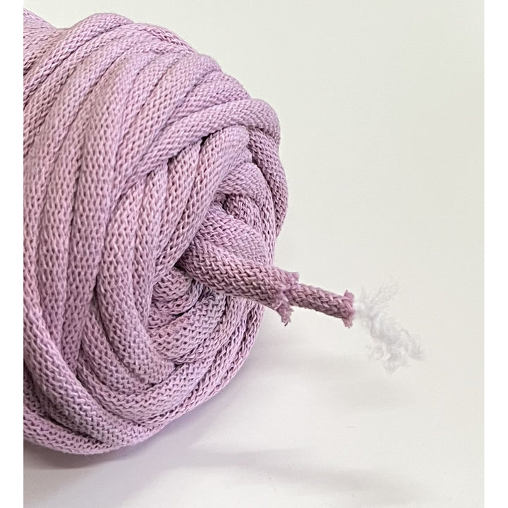 WAS Cordón de algodón con alma de poliéster, Trenzado, 9 mm, 50 m, Color Rosa sucio