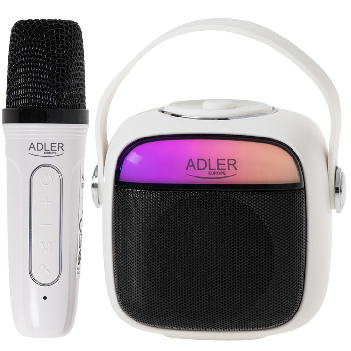 Altavoz inalámbrico Adler, con micrófono, para karaoke, Bluetooth, AD 1199 W