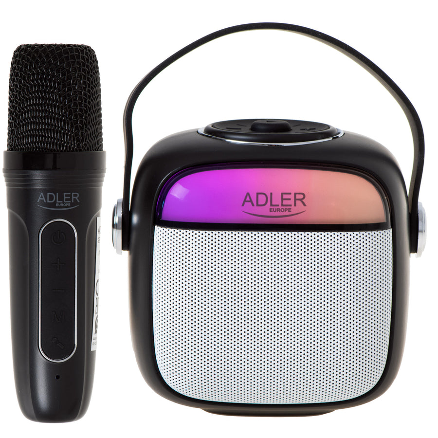 Altavoz inalámbrico Adler, con micrófono, para karaoke, Bluetooth, AD 1199 B