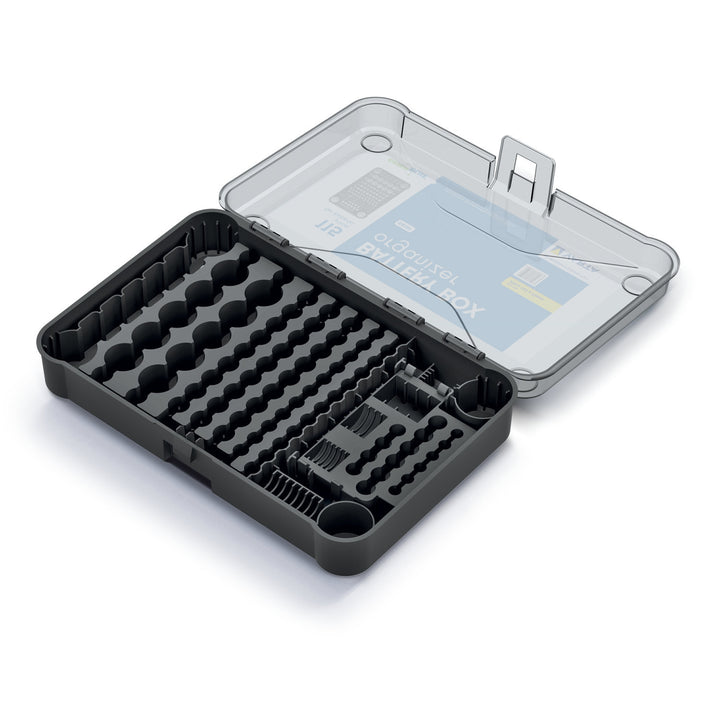 Organizador de bateria GreenBlue GB189, tampa transparente, 115 compartimentos