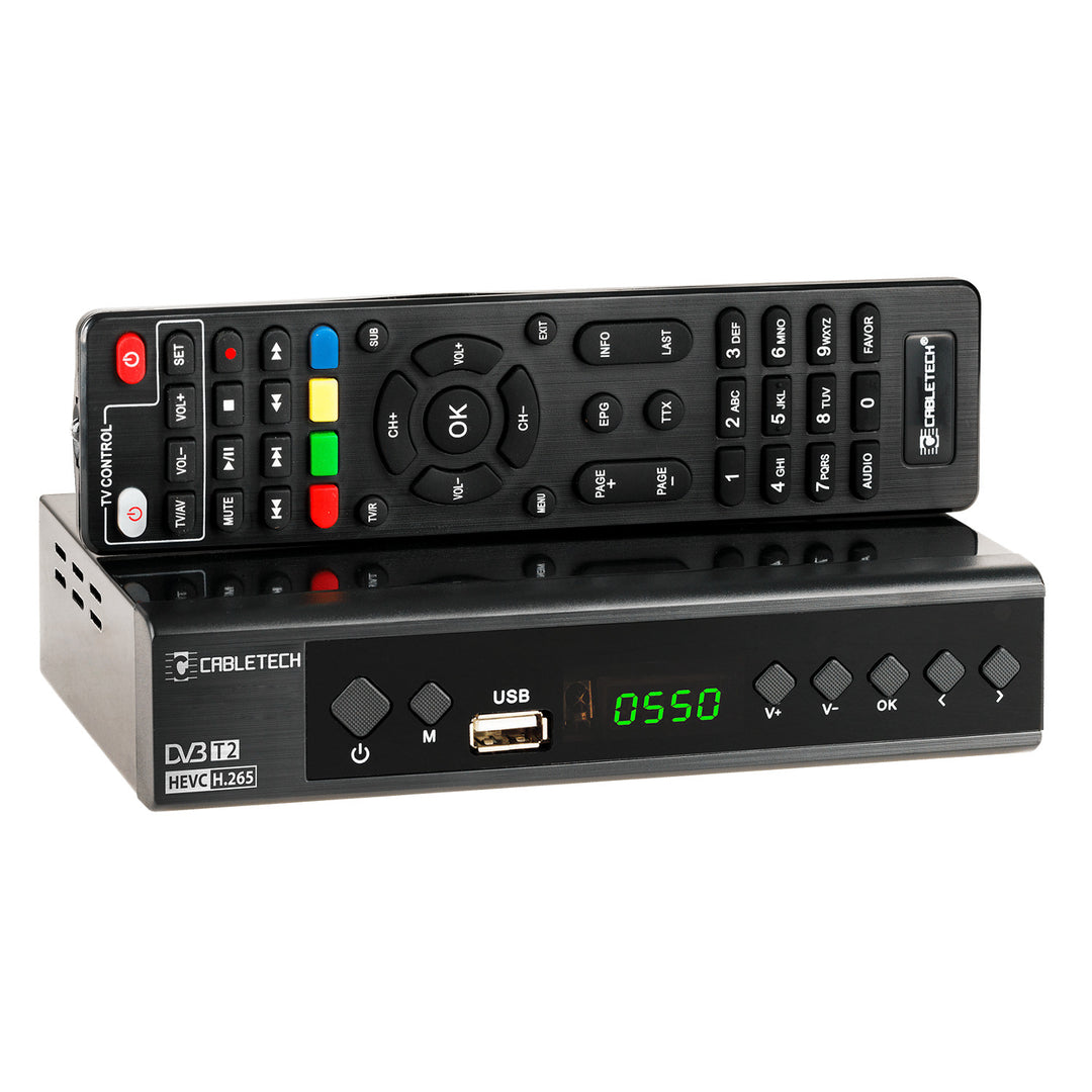 Sintonizador y descodificador DVB-T2 H.265 HEVC KrugerMatz KM0550D con EPG, PVR y Timeshift
