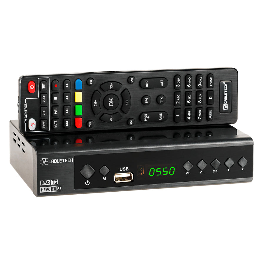 Sintonizador y descodificador DVB-T2 H.265 HEVC KrugerMatz KM0550D con EPG, PVR y Timeshift
