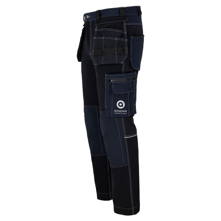 Calça Avacore Avaflex Stretch Cordura com Cós, Preto/Azul Marinho, Tamanho 56