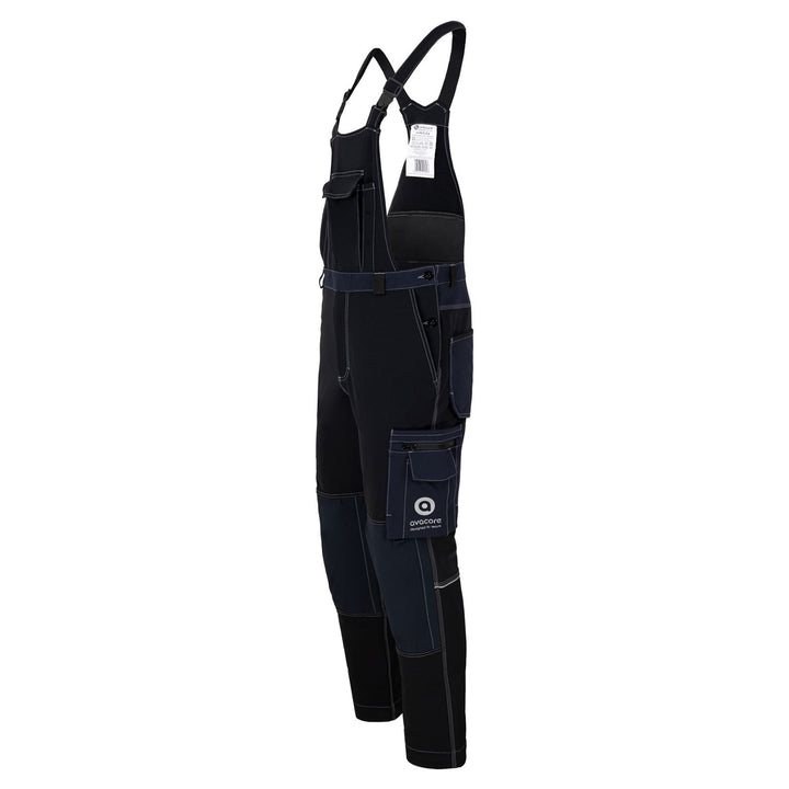 Macacão de trabalho Avacore Avaflex com bolsos, elástico, cordura, preto/azul-marinho, tamanho 52