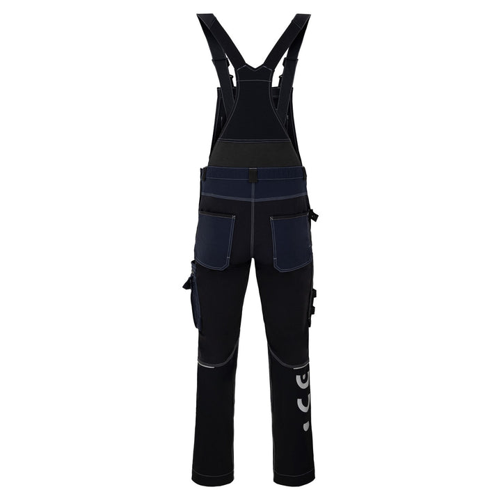 Macacão de trabalho Avacore Avaflex com bolsos, elástico, cordura, preto/azul-marinho, tamanho 56