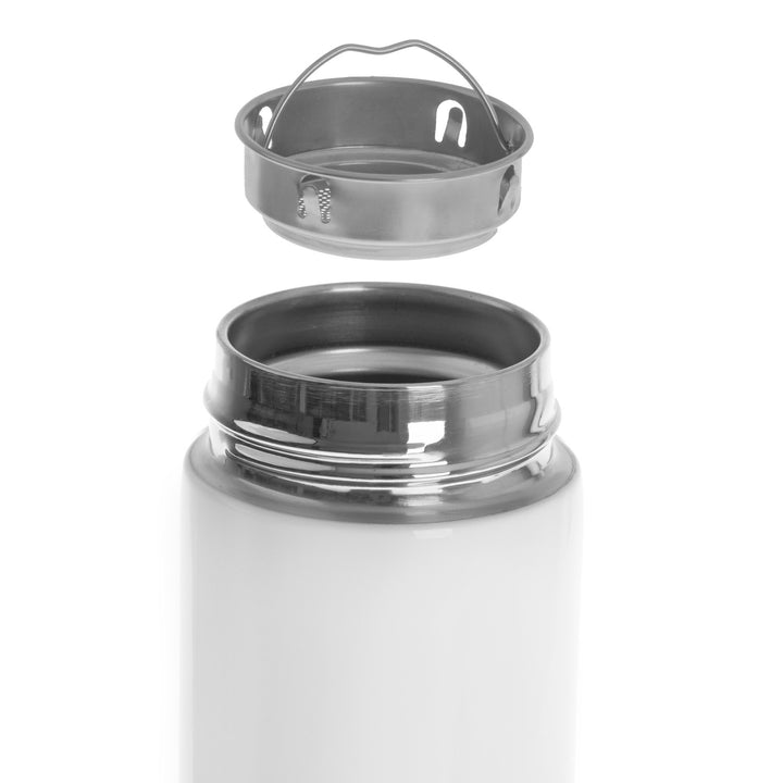Termo Adler, pantalla táctil LED, capacidad 473 ml, color blanco, AD 4506