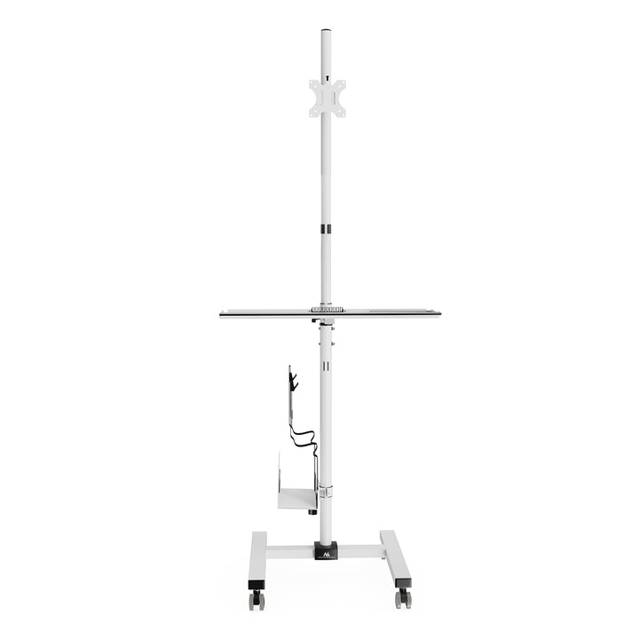 Carrinho de suporte profissional Maclean MC-793, posto de trabalho móvel com rodas, máx. 17"-32", máx. 20 kg