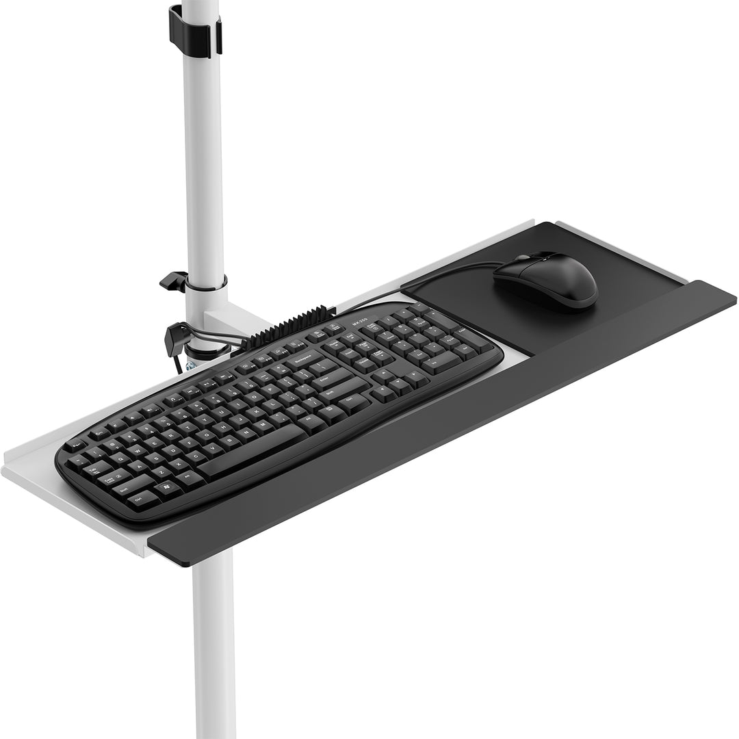 Carrinho de suporte profissional Maclean MC-793, posto de trabalho móvel com rodas, máx. 17"-32", máx. 20 kg