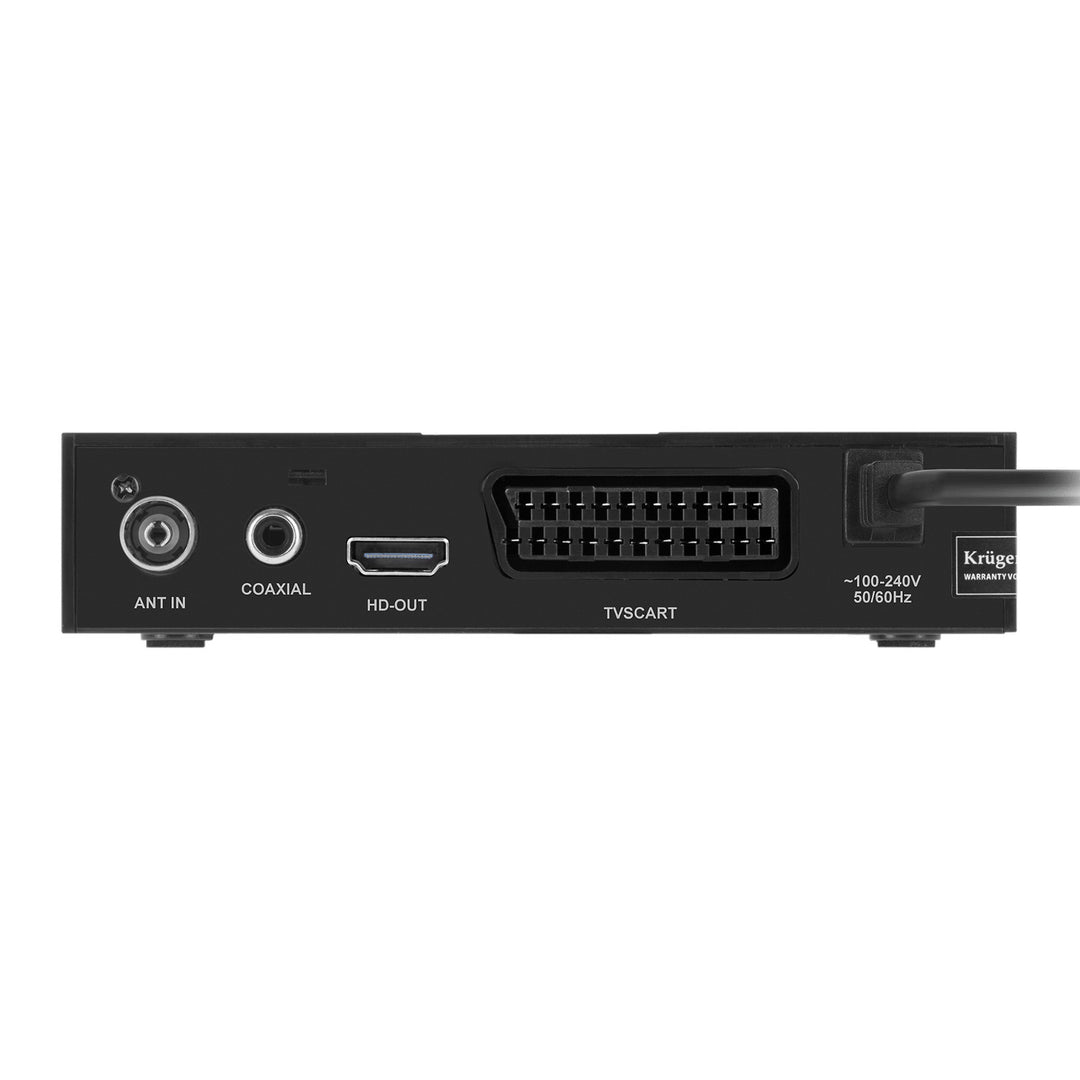 Sintonizador y descodificador DVB-T2 KM0550D H.265 HEVC EPG PVR Timeshift Kruger&Matz