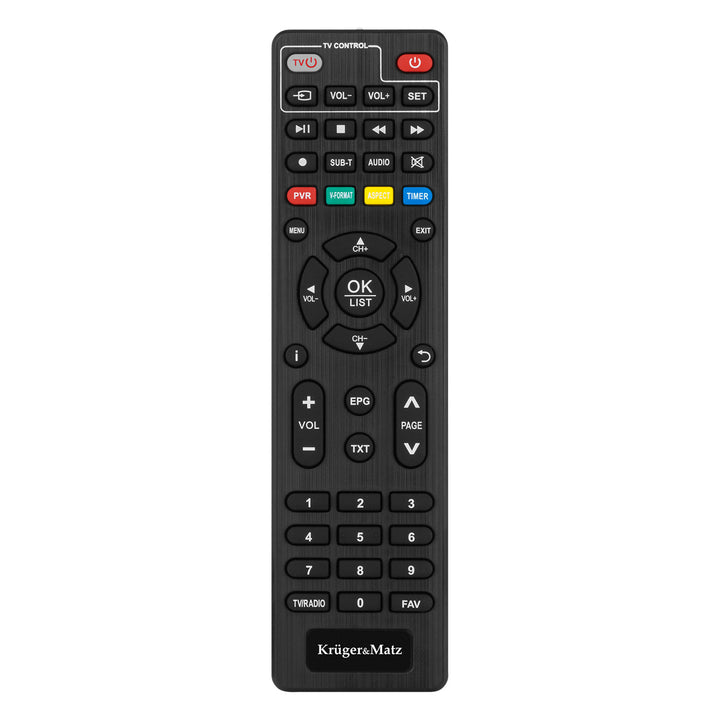 Sintonizador y descodificador DVB-T2 KM0550D H.265 HEVC EPG PVR Timeshift Kruger&Matz