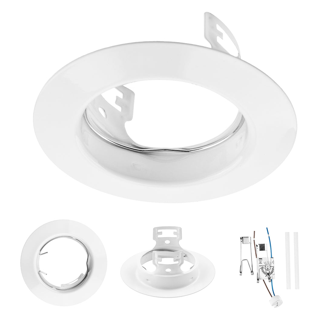 Luminária de encastrar Rabalux, IP20, Branca, GU5.3, 12V, Projector