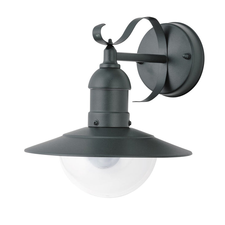 Aplique de parede Rabalux para exterior, IP44, E27, máx. 60 W, cor verde, Oslo