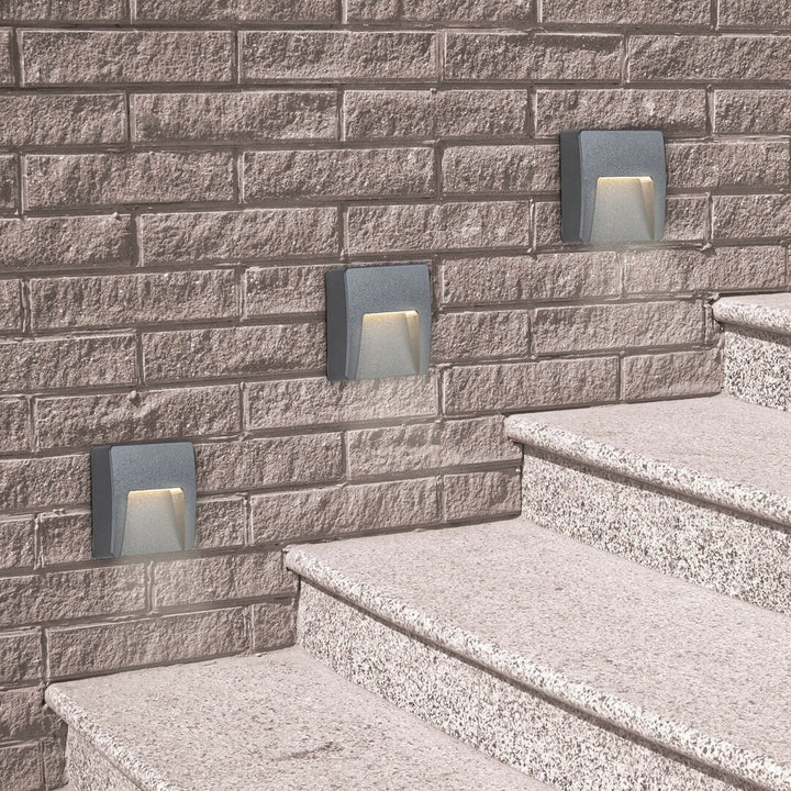 Aplique de parede exterior Rabalux, IP65, LED 3W, Antracite, Trento