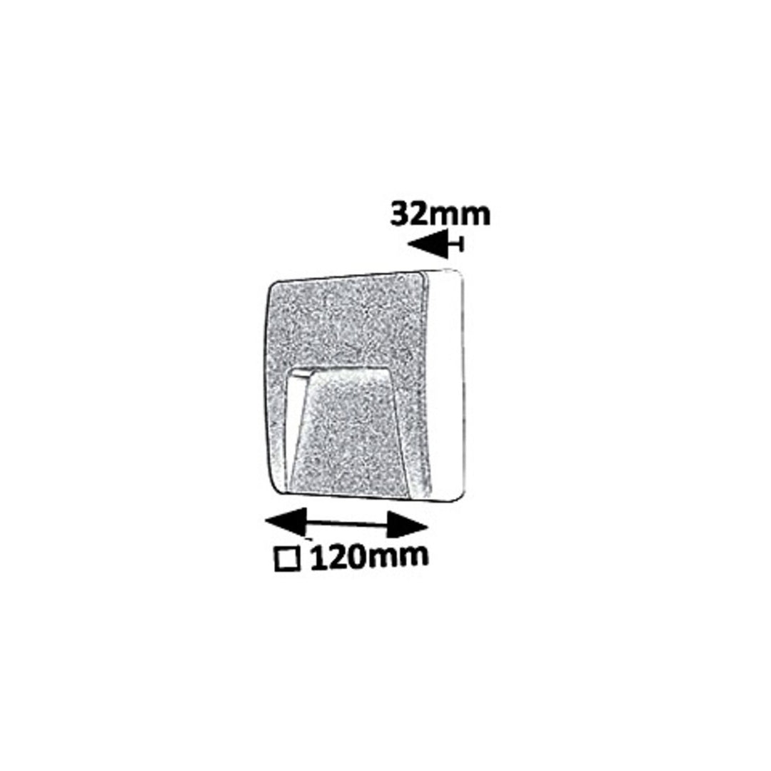 Aplique de parede exterior Rabalux, IP65, LED 3W, Antracite, Trento