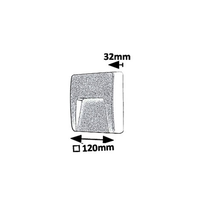 Aplique de parede exterior Rabalux, IP65, LED 3W, Antracite, Trento