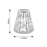 Candeeiro de Mesa Decorativo Rabaux, LED 2W, RGB, Siggy