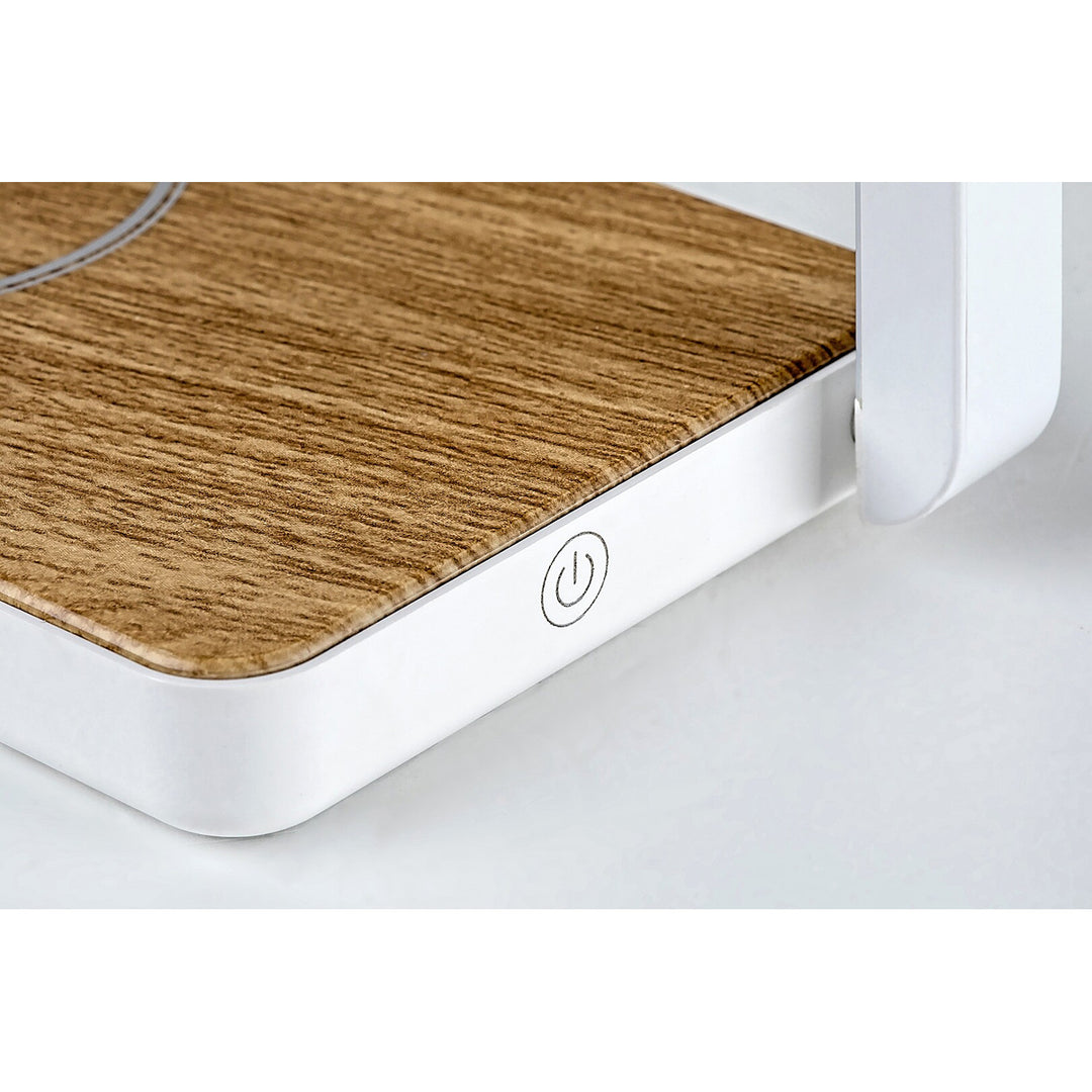 Candeeiro de mesa Rabalux com carregador indutivo QI, LED 4W, Buldus
