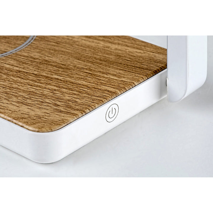Candeeiro de mesa Rabalux com carregador indutivo QI, LED 4W, Buldus