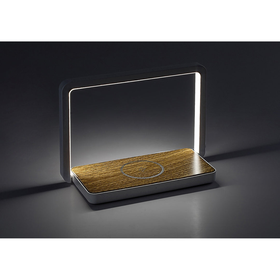 Candeeiro de mesa Rabalux com carregador indutivo QI, LED 4W, Buldus