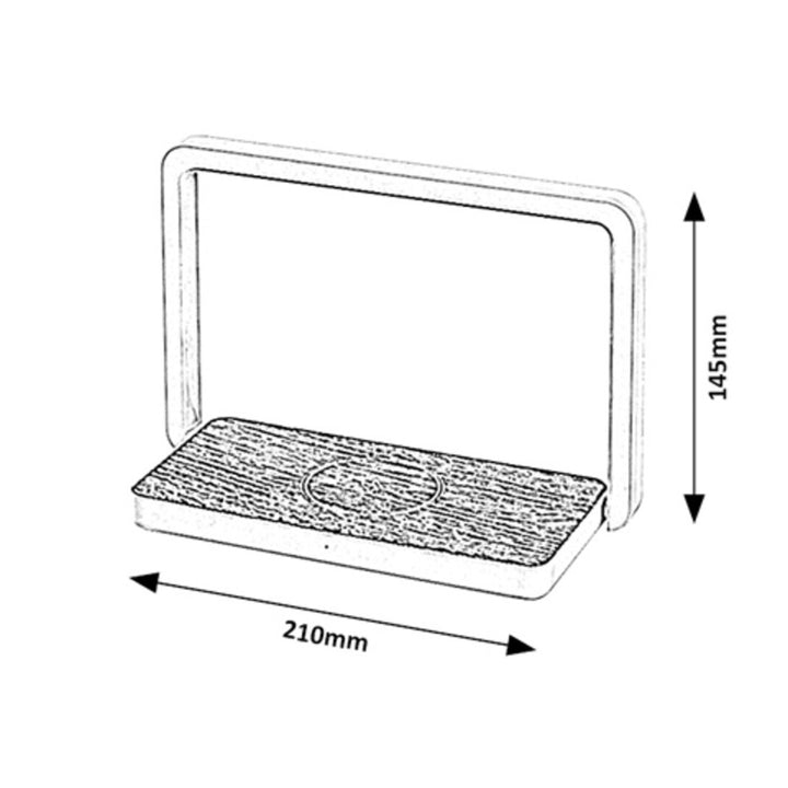 Candeeiro de mesa Rabalux com carregador indutivo QI, LED 4W, Buldus