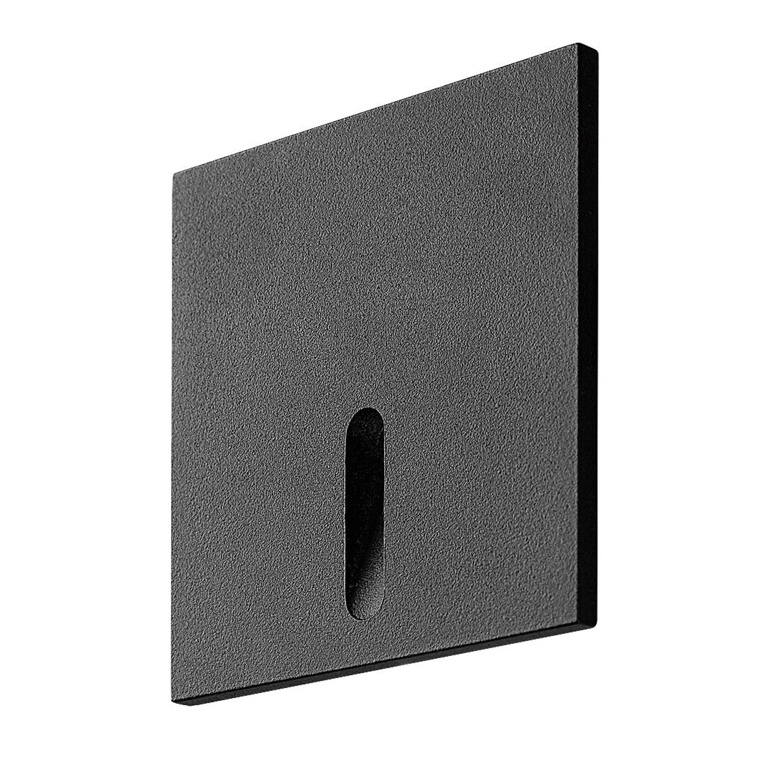 Candeeiro de escadas Rabalux, LED 3W, branco quente, preto, Boven