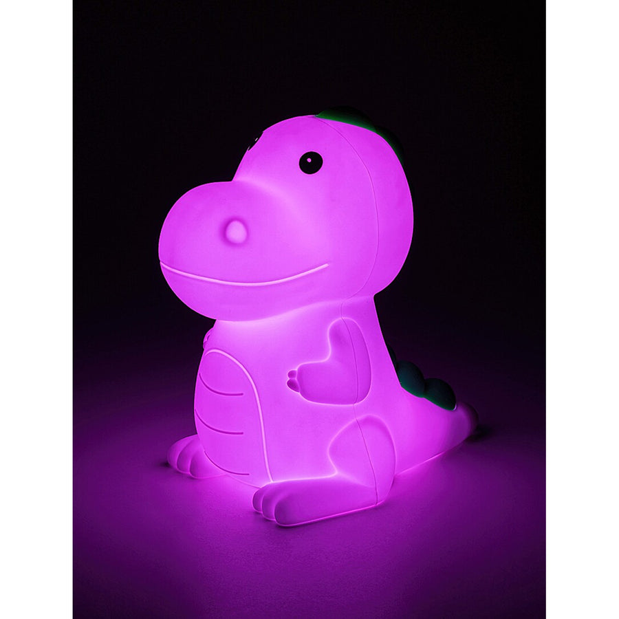 Candeeiro Infantil Rabalux, Luz de Noite Dinossauro, LED RGB, Branco Quente, IP20, Dinoo