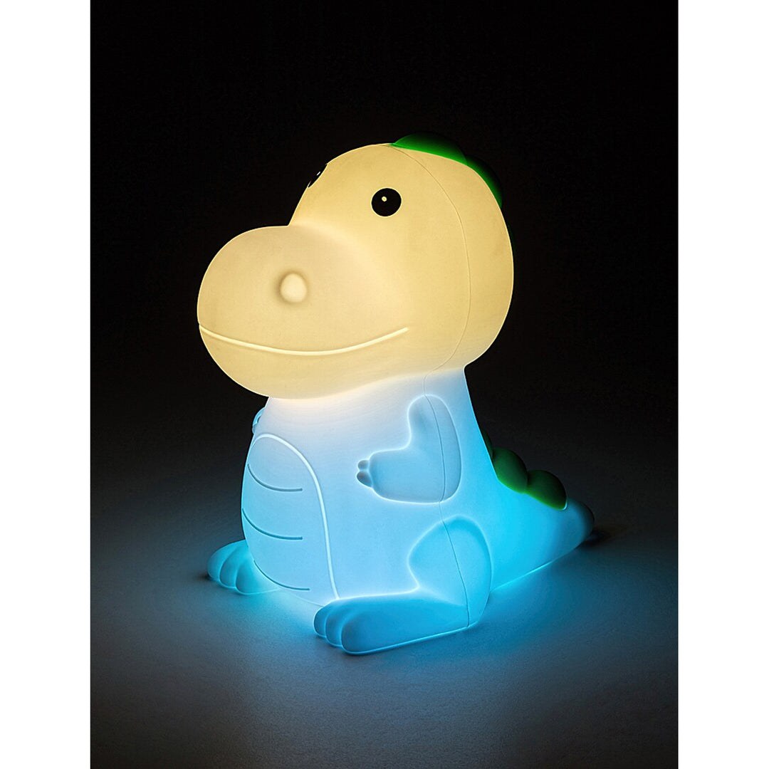 Candeeiro Infantil Rabalux, Luz de Noite Dinossauro, LED RGB, Branco Quente, IP20, Dinoo
