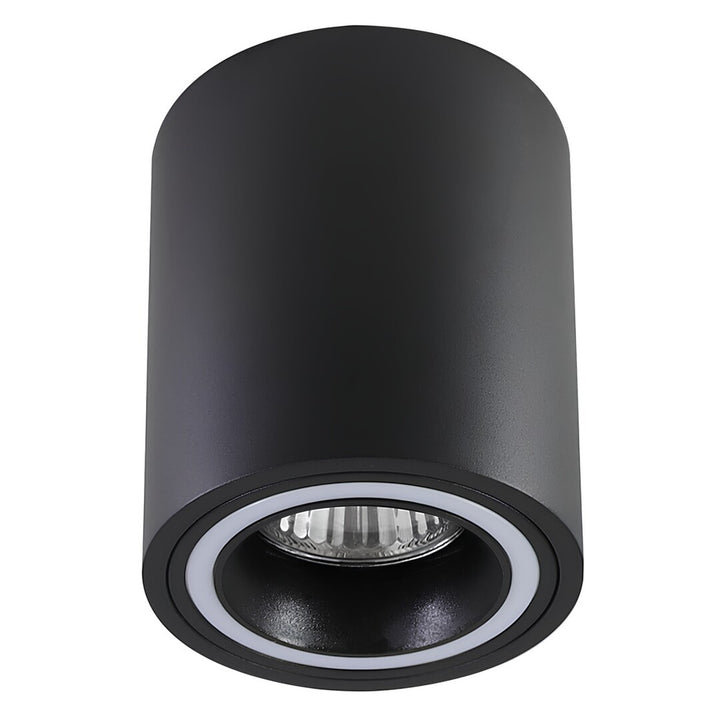 Candeeiro de teto Rabalux, casquilho GU10, 25 W máx., preto, Kobald