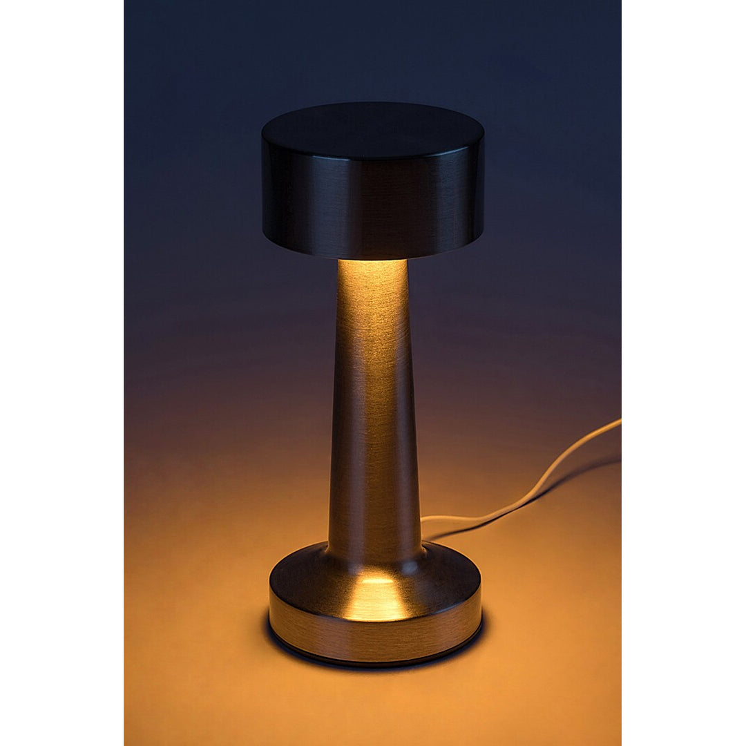 Rabalux Senan Lámpara de mesa, Luz elegante, LED de 2,7 W, 40 lm, Batería de 1200 mAh