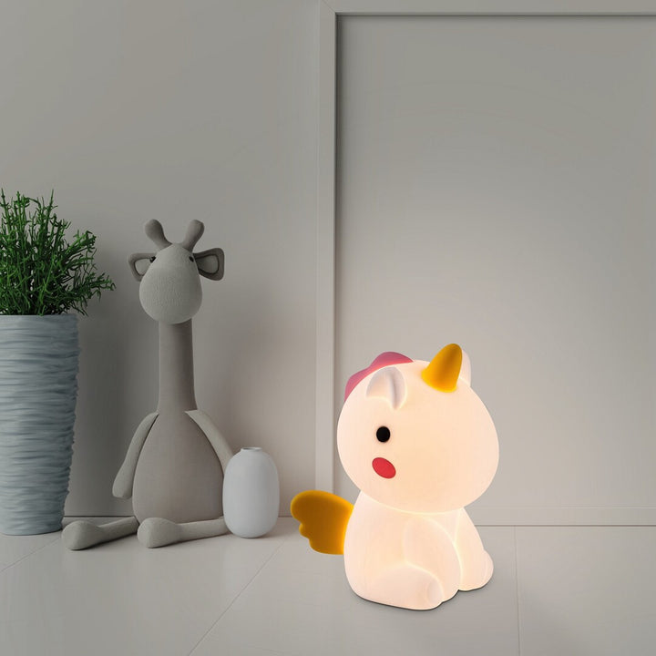 Candeeiro Infantil Rabalux, Luz Noturna Unicórnio, LED RGB, Branco Quente, IP20, Unicoo