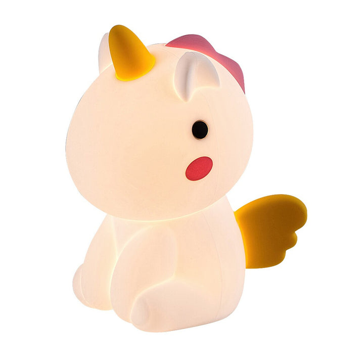 Candeeiro Infantil Rabalux, Luz Noturna Unicórnio, LED RGB, Branco Quente, IP20, Unicoo