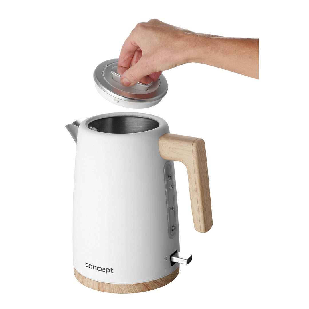 Chaleira Elétrica Concept, 2200 W, 1,7 L, Branca, RK3315